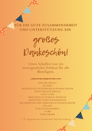 Bild vergr&ouml;&szlig;ern: Dankesch&ouml;n Schulfest