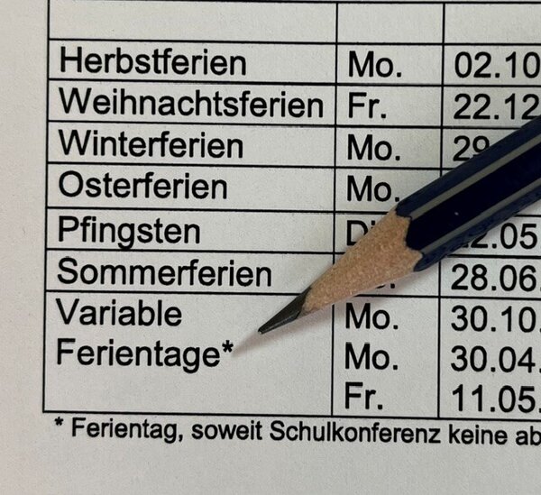 Bild vergr&ouml;&szlig;ern: Variabler Ferientag